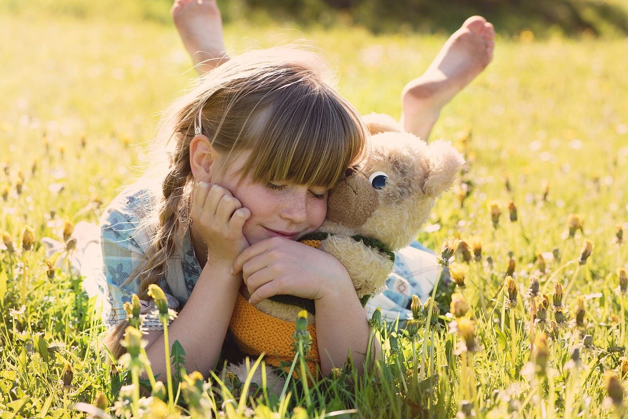 relax with teddy bear